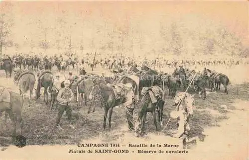 AK / Ansichtskarte Saint-Gond Epernay 51 Marne Campagne 1914 Bataille de la Marne Réserve de cavalerie
