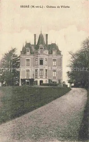 AK / Ansichtskarte Segre 49 Maine-et-Loire Château de Vilette