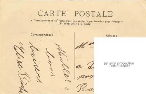 AK / Ansichtskarte La Haye-du-Puits Coutances 50 Manche Le vieux donjon et le château
