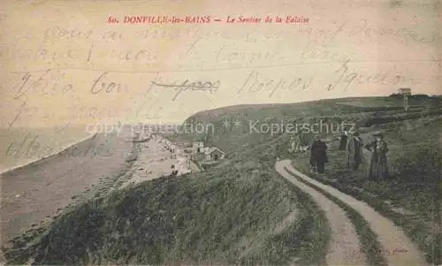 AK / Ansichtskarte Donville-les-Bains Avranches 50 Manche Le sentier de la falaise