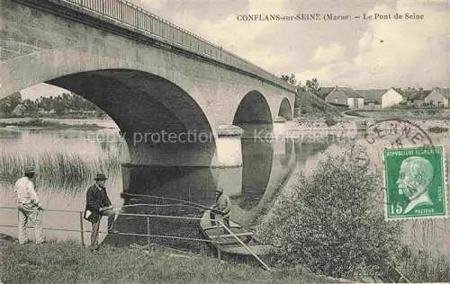 AK / Ansichtskarte Conflans-sur-Seine Epernay 51 Marne Le Pont de Seine