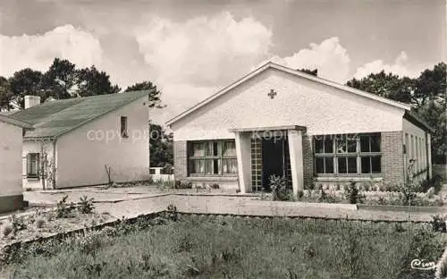 AK / Ansichtskarte Saint-Brevin-l Ocean Loire Atlantique Atlantique Colonie des Vacances du Haut-Rhin Allée des Pins Maritimes vue aérienne