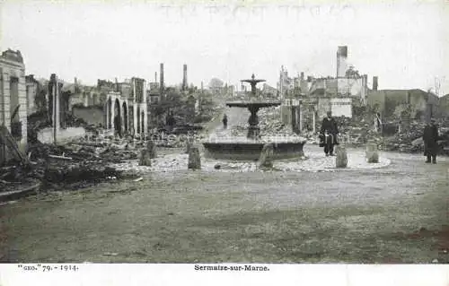 AK / Ansichtskarte Sermaize-les-Bains 51 Marne La ville détruite Grande Guerre Truemmer 1. Weltkrieg