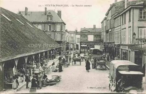 AK / Ansichtskarte Vitry-le-Francois 51 Marne Le marché couvert