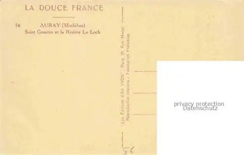 AK / Ansichtskarte Auray Lorient 56 Morbihan Saint Goustan et la Riviere Le Loch
