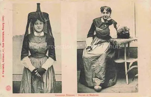 AK / Ansichtskarte Bourg-en-Bresse Costumes Bressans ancien et moderne Trachten