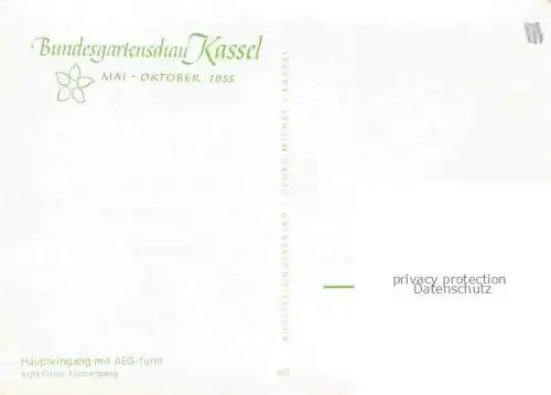 AK / Ansichtskarte BUGA Bundesgartenschau Kassel AEG Turm 