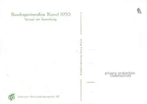 AK / Ansichtskarte BUGA Bundesgartenschau Kassel Tempel Rosenhang 