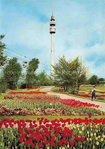 AK / Ansichtskarte BUGA Bundesgartenschau Dortmund Fernsehturm Tulpen 