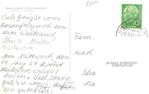 AK / Ansichtskarte LoeRRACH Baden BW Rosenfelspark Palmengarten Partie mit Bananen Parkanlagen