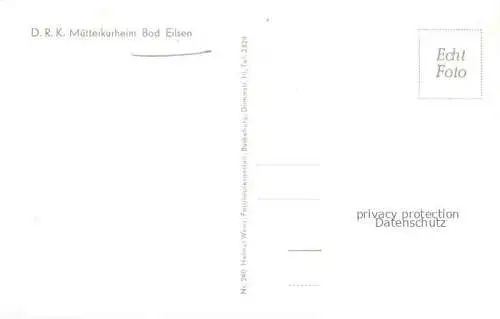 AK / Ansichtskarte Bad Eilsen Schaumburg Niedersachsen DRK Muetterkurheim