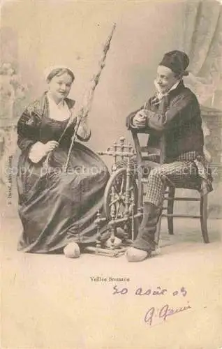 AK / Ansichtskarte Bourg-en-Bresse Veillée Bressane Spinnrad