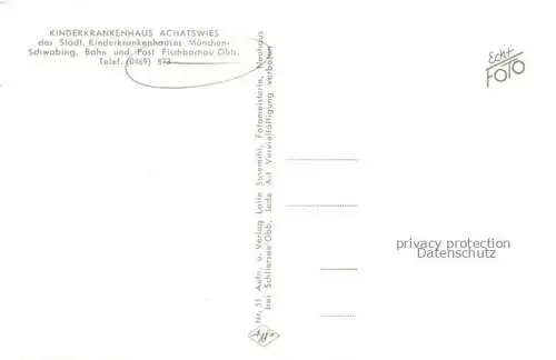 AK / Ansichtskarte Fischbachau Bayern Kinderkrankenhaus Achatswies
