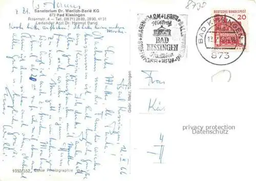 AK / Ansichtskarte BAD KIssINGEN Sanatorium Dr. Werlich-Barlé KG