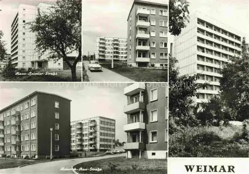 AK / Ansichtskarte WEIMAR  Thueringen Hans-Beimler-Strasse Heinrich-Rau-Strasse Wohnsiedlung Hochhaeuser