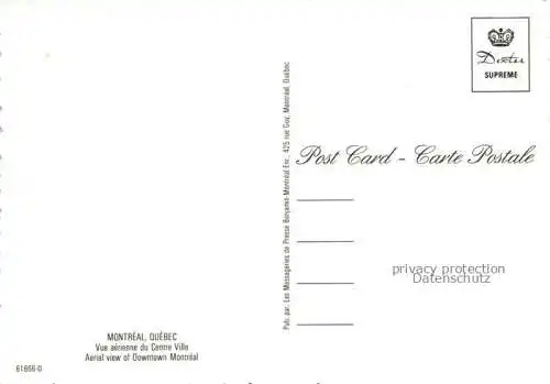 AK / Ansichtskarte MONTREAL  QUEBEC Canada Vue aérienne du Centre Ville
