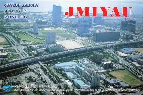 AK / Ansichtskarte Chiba-Ken Japan Jm1Yau University of the Air Foundation Staff Amateur Radio Club aerial view