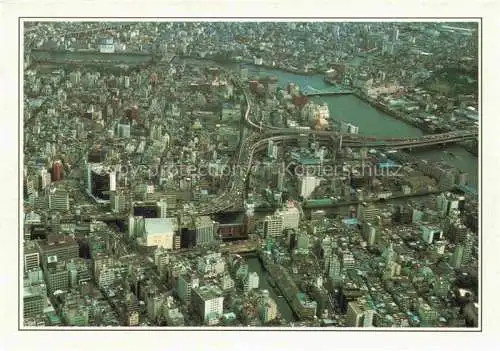 AK / Ansichtskarte Tokyo TOKIO Japan Nihombashi Quartier central aerial view