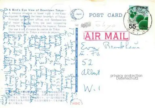 AK / Ansichtskarte Tokyo TOKIO Japan Bird's eye view of downtown
