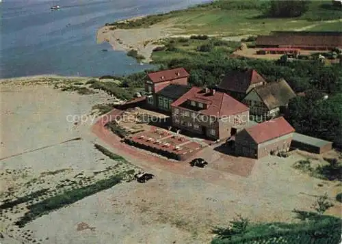 AK / Ansichtskarte Krautsand Drochtersen Niedersachsen Hotel zur Elbaussicht