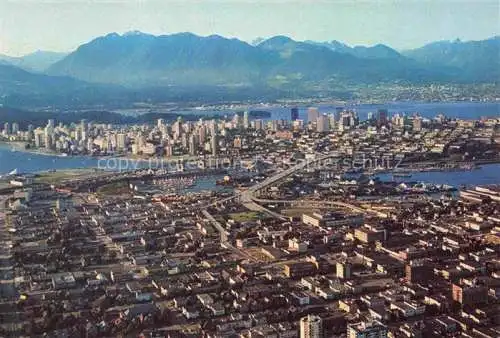 AK / Ansichtskarte VANCOUVER BC Canada Panorama Mountains aerial view