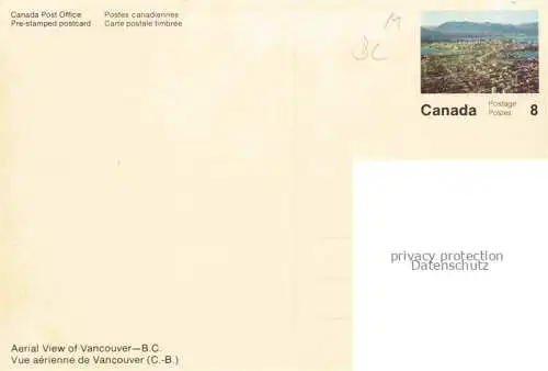 AK / Ansichtskarte VANCOUVER BC Canada Panorama Mountains aerial view