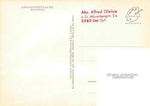 AK / Ansichtskarte Kampen  Sylt Sturmhaube Strand