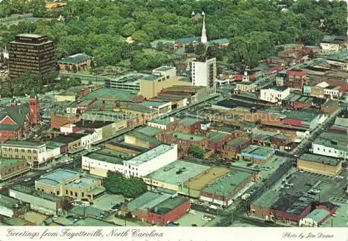 AK / Ansichtskarte Fayetteville North Carolina USA Aerial view