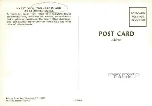 AK / Ansichtskarte Hilton Head Island South Carolina USA Hyatt Hotel at Palmetto Dunes aerial view