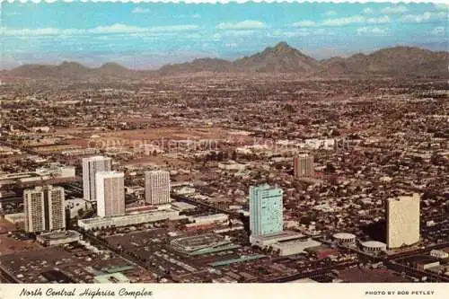 AK / Ansichtskarte PHOENIX Arizona USA Panorama North Central Highrise Complex aerial view