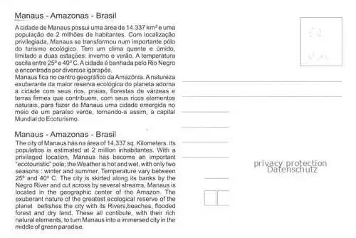 AK / Ansichtskarte Manaus Amazonas Brazil Parcial view towards the harbour by air