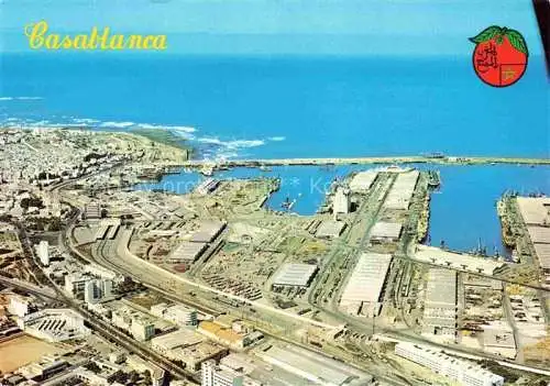 AK / Ansichtskarte CASABLANCA Maroc Vue aerienne La grande Jetee