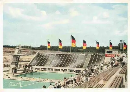 AK / Ansichtskarte LEIPZIG Schwimmstadion an der Stalinallee