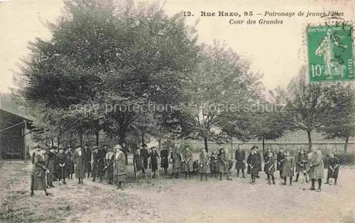 AK / Ansichtskarte PARIS 75 Rue Haxo Patronage de jeunes Filles Cour des Grandes