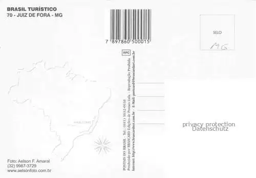 AK / Ansichtskarte Juiz de Fora Minas Gerais Brasil Vista aérea Parque Halfeld