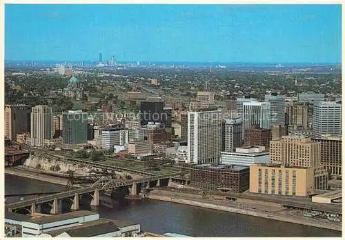AK / Ansichtskarte St Paul Minnesota USA Downtown Mississippi River aerial view