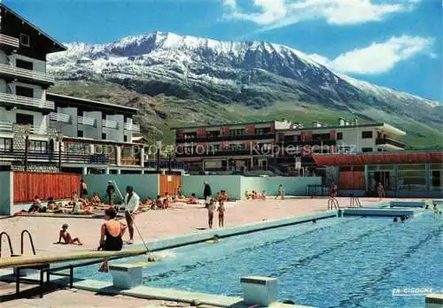 AK / Ansichtskarte Alpe d Huez 38 Isere La piscine et les Rousses Alpes