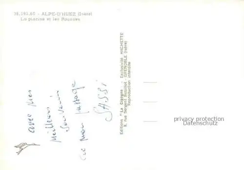 AK / Ansichtskarte Alpe d Huez 38 Isere La piscine et les Rousses Alpes