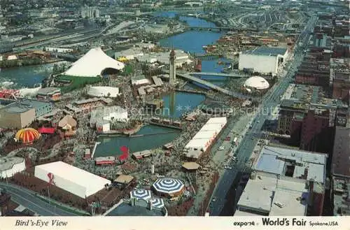AK / Ansichtskarte Spokane Washington USA Birds' eye view Expo 74 World's Fair