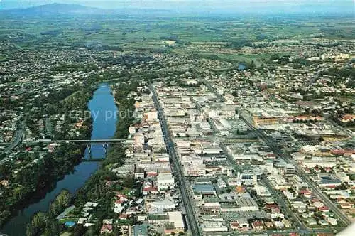 AK / Ansichtskarte Hamilton New Zealand Waikato NZ Claudelands Hamilton East towards Maungatautiri and Kihikihi Waikato Rover Victoria Street Melville aerial view
