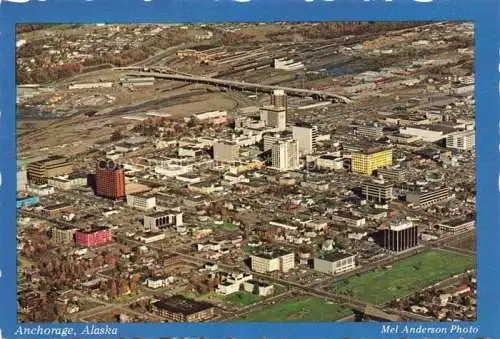 AK / Ansichtskarte Anchorage Alaska USA The business hub of Alaska Air cross-roads of Alaska aerial view