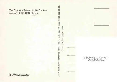 AK / Ansichtskarte HOUSTON  Texas USA Aerial view of Transco Tower in the Galleria area