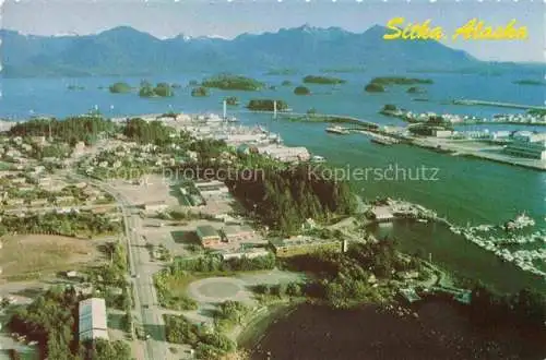AK / Ansichtskarte Sitka Alaska USA Panorama Baranof Island aerial view