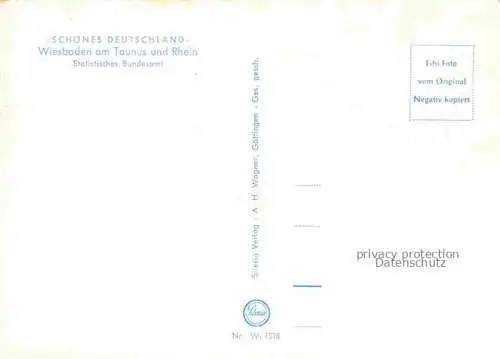 AK / Ansichtskarte WIESBADEN Statistisches Bundesamt Serie Schoenes Deutschland