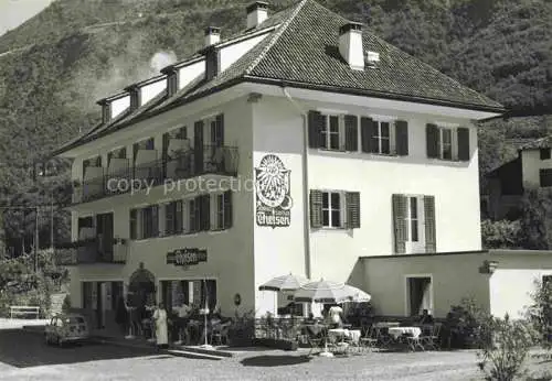 AK / Ansichtskarte Burgstall  Merano Meran IT Albergo Gasthof Theisen