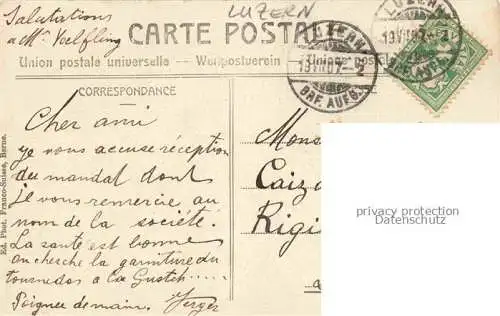 AK / Ansichtskarte Lucerne  LUZERN LU Arrivée à l'Hôtel Schweizerhof