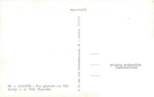 AK / Ansichtskarte Agadir Maroc Vue générale sur Talbordjt et la Ville Nouvelle