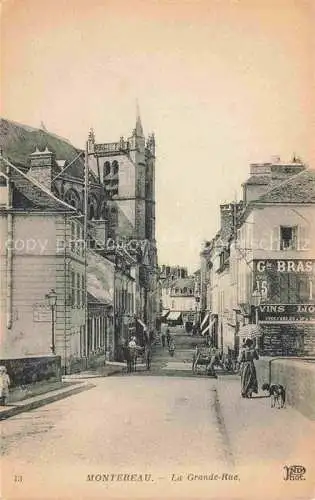 AK / Ansichtskarte Montereau -Fault-Yonne PROVINS 77 Seine-et-Marne La Grande Rue