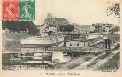AK / Ansichtskarte MEAUX 77 Seine-et-Marne Quai Thiers Eglise