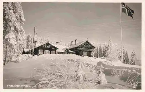 AK / Ansichtskarte Frognerseteren Akershus Norge Winterpanorama
